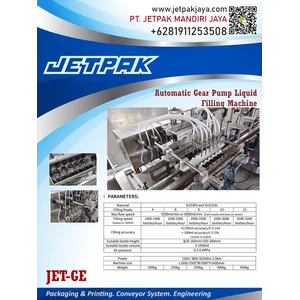 AUTOMATIC GEAR PUMP LIQUID FILLING MACHINE JET-GE