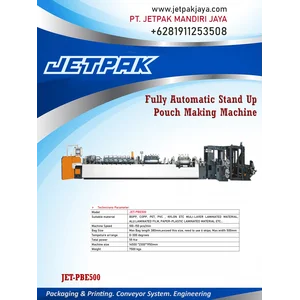 FULLY AUTOMATIC STAND UP POUCH JET-PBE500