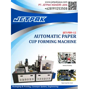 Mesin Pembentuk Gelas Kertas Otomatis -JET-PB9-12