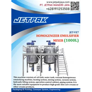 Mesin Mixer Pengemulsi Homogen - JET-VE7