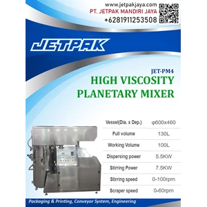 Planetary Mixer Viskositas/Kekentalan Tinggi - JET-PM4