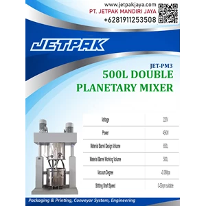 Double Planetary Mixer kapasitas 500L - JET-PM3
