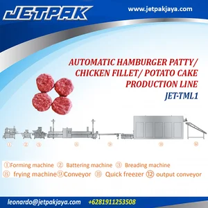 automatic hamburger patty/chiken fillet potato cake production line JET TML1