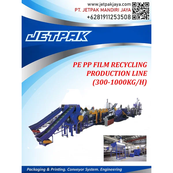 PE PP FILM RECYCLING PRODUCTION LINE (300-1000KG/H)