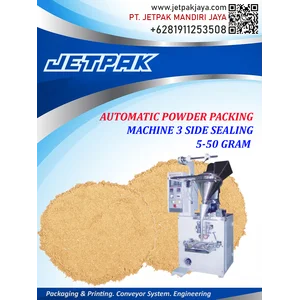 AUTOMATIC POWDER PACKING MACHINE 3 SIDE 5 50 GRAM