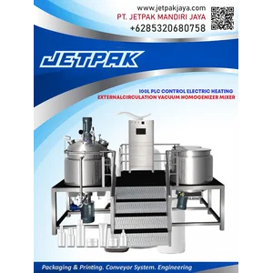 100L PLC CONTROL ELECTRIC HEATING EXTERNALCIRCULATION VACUUM HOMOGENIZER MIXER