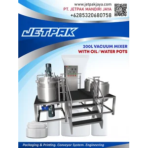 200L VACUUM MIXER WITH OIL OR WATER POTS