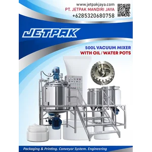500L VACUUM MIXER WITH OIL OR WATER POTS