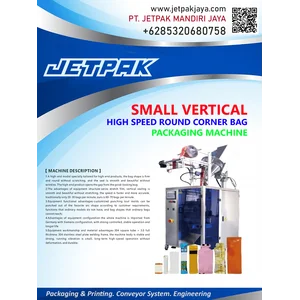 Small Vertical High Speed Round Corner Bag Packaging Machine