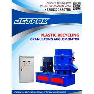 Plastic Recycling Granulating Agglomerator Machine