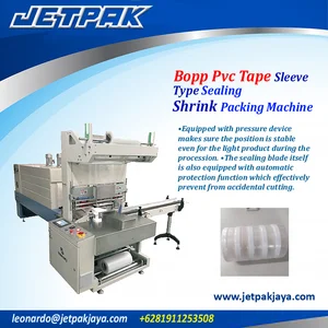 Bopp Pvc Tape Sleeve Type Sealing Shrink Packing Machine