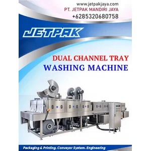 DUAL CHANNEL TRAY WASHING MACHINE