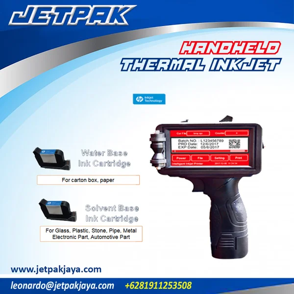 HANDHELD THERMAL INK JET - Printer Barcode Portable
