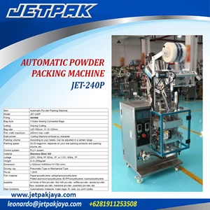 AUTOMATIC POWDER PACKING MACHINE (JET-240P) - Mesin Pengemas Otomatis
