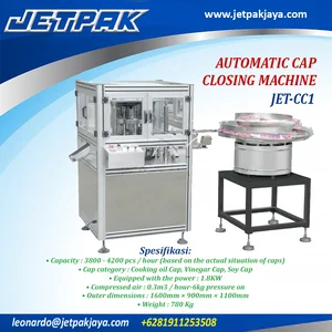 AUTOMATIC CAP CLOSING MACHINE (JET-CC1) - Mesin Penutup Botol