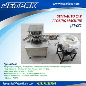 SEMI AUTOMATIC CAP CLOSING MACHINE (JET-CC2) - Mesin Penutup Botol