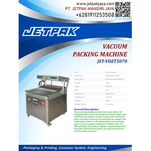 VACUUM PACKING MACHINE (JET-VDZT5050) - Mesin Pengemas Otomatis