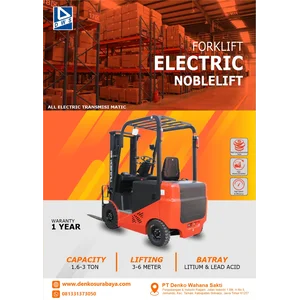 Forklift Electric Kapasitas 1.5 Ton Sampai 3 Ton Noblelift