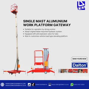 Tangga Hidrolik Dalton Single Mast Tinggi 10 Meter