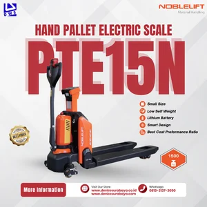 Nobelift Hand Pallet Scale Elektrik Kapasitas 1,5 Ton Tipe PTE15N