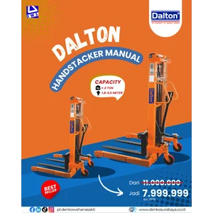 Dalton Hand Stacker Manual Kapasitas 1 Ton Tinggi 1.6 Meter Teknologi Jepang