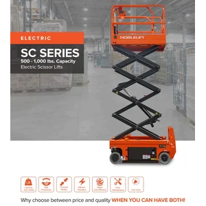 Noblelift Scissor Lift Ketinggian 14 Meter SC14H
