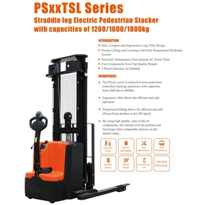 Noblelift Hand Stacker Electric Kapasitas 1.6 Ton Tinggi 5.3 Meter – Tipe PS16TSL