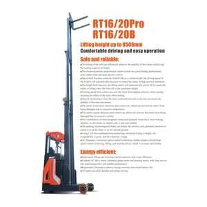 Forklift Reach Truck Noblelift 2 Ton 6 Meter FFL EPS Side On (RT20B-6000)
