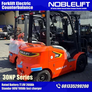 Forklift Elektrik 3 Ton Noblelift 3 Meter 80V/268Ah Fast Charging Lithium Battery FE4P30NP Series 