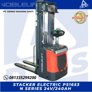 Hand Stacker Electric Noblelift 5.3M 1.6 Ton Cocok Untuk Industri Manufaktur