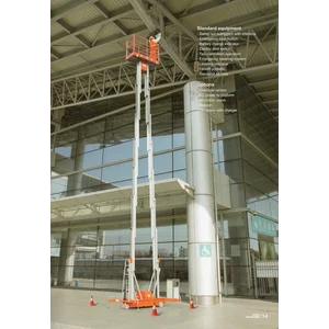 tangga hidrolik aerial work paltform 14 meter  hanya di mr bahri denko 