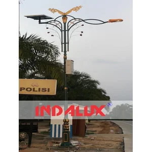 Tiang Lampu Jalan Solar Cell Tenaga Surya Type Selembayung