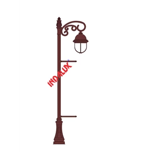 Antique Garden Light Pole Type Maruya OR. 1 t. 2.3 Meters