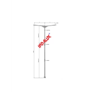 Street light pole Type IDA: 6 metres Tall Cab. 2 Angle