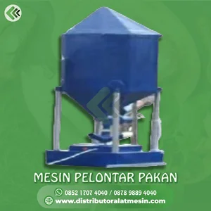 Mesin Pelontar Pakan Ikan atau Udang