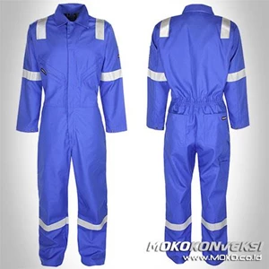 Baju Wearpack safety warna Biru BCA ukuran XL  