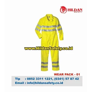Baju Wearpack safety warna Kuning ukuran M  