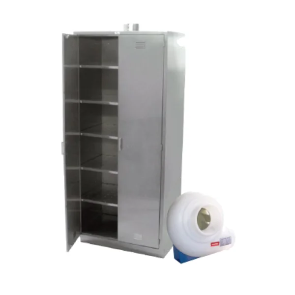 LEMARI PENYIMPANAN KIMIA STAINLESS 304 BERBLOWER
