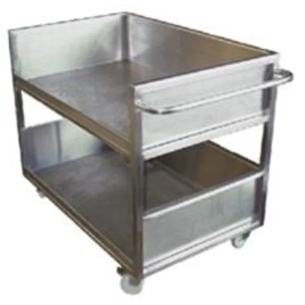 TROLLEY STAINLESS STEEL UKURAN TINGGI 2 TINGKAT