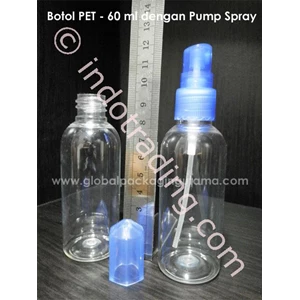Botol Pet 60 Ml Dengan Pump Spray
