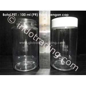 Botol Pet 100 Ml (Pr) Polos Dengan Cap