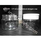 Botol Pet 177Ml (Jar) Natural Dengan Cap 1