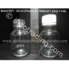Botol Pet 50 Ml (Ps) Natural Dan Inner Plug Dan Cap 1