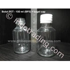 Botol Pet 100 Ml (Bp3) Natural Dengan Segel Cap 1