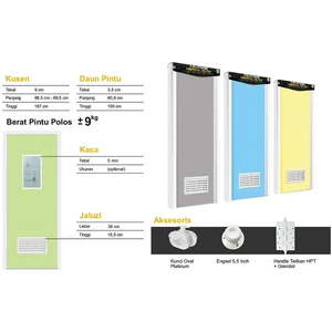 Pintu PVC Platinum  Kuat dan Elegan