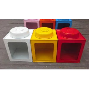 toples segi kaleng warna warni