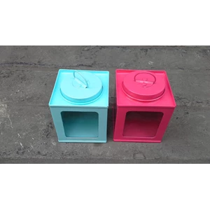 mainan model dan miniatur Kaleng kotak miniatur kaleng krupuk warna warni