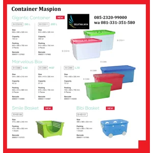 Box  Container Plastik marvelous 72 liter merk Maspion BC090
