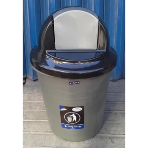 produk plastik rumah tangga Tong Sampah plastik colombia 60 liter Silver 3208 TS Lucky Star