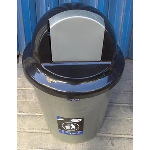 produk plastik rumah tangga Tong Sampah plastik colombia 60 liter Silver 3208 TS Lucky Star